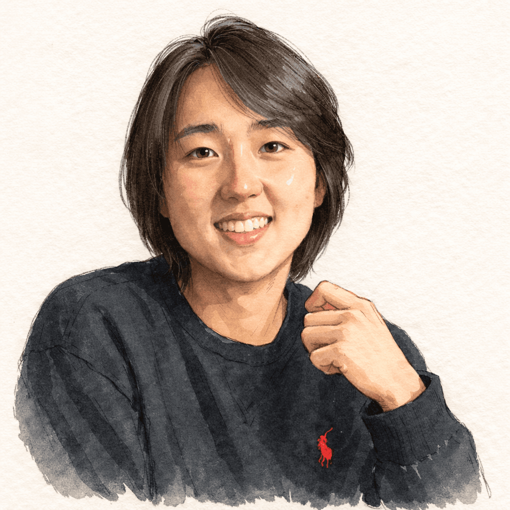 한서우 수채화 인물 일러스트